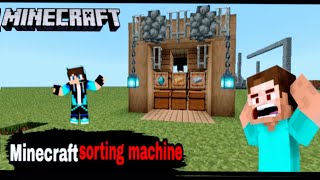 Minecraft pocket automatic sorting system🥺