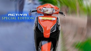 Honda Activa Black & Orange Special Edition Modified Rare Design Paintingfromcm