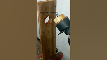 Thumbnail of very useful tip for drilling in wood one of the best solution #shorts