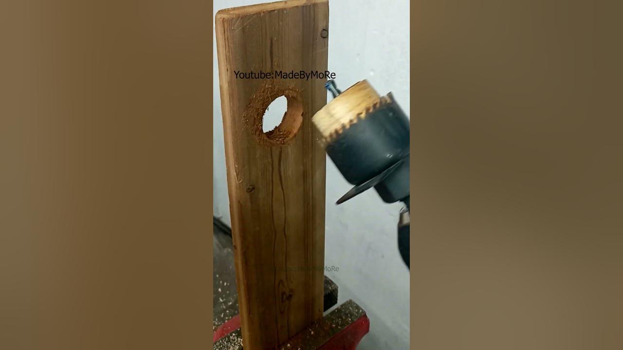 very useful tip for drilling in wood one of the best solution #shorts
