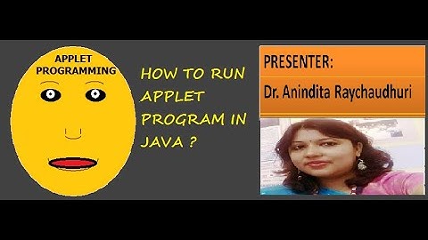 How to run Applet Program in JAVA? || JAVA APPLET PROGRAMMING FOR BEGINNERS