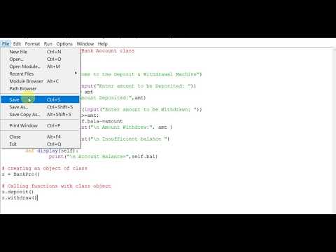 Python program to create Bank Account class