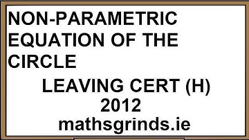 Leaving Certificate Examination 2012 Mathematics Paper 2 Higher Level Question 3