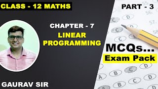 Maths Class 12 | Linear Programming Part 3 | Term 1 Exam Preparation | NCERT MCQs with Test Series