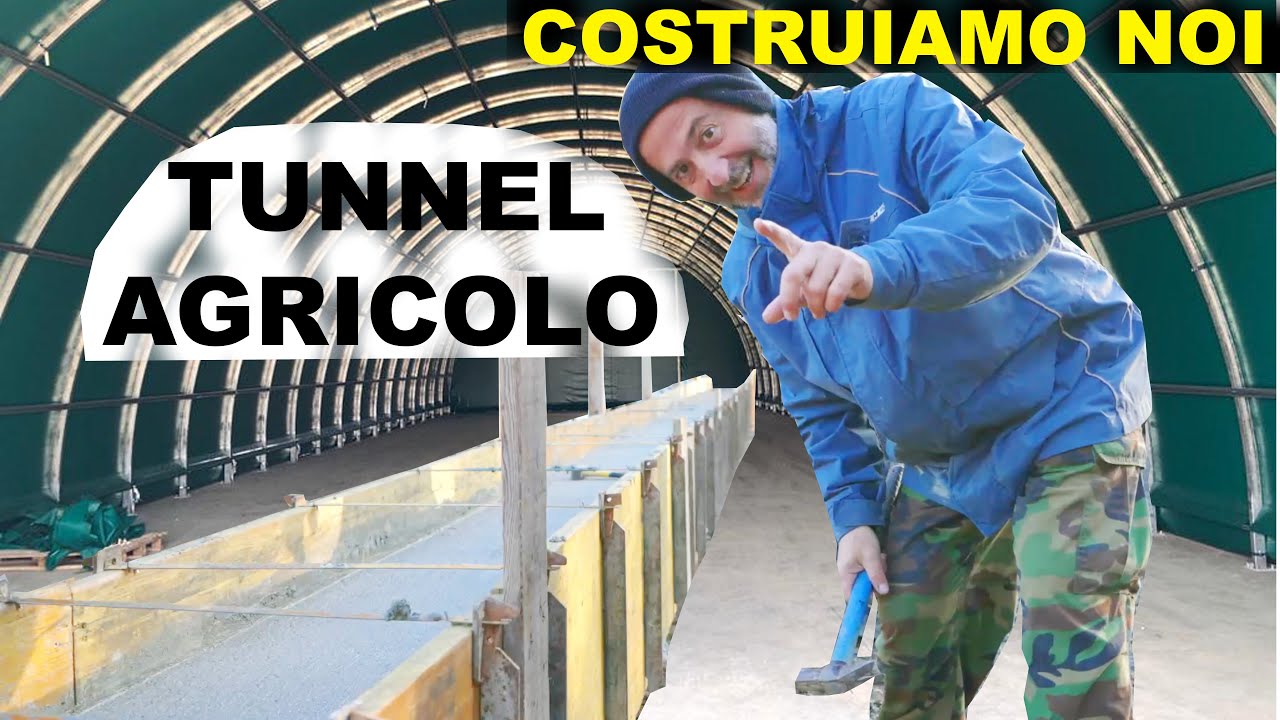 Montaggio tunnel agricolo come ricovero attrezzi