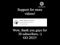 Thank you for 30 subs #shorts