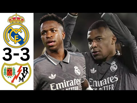 Real Madrid vs Rayo Vallecnao 3-3 Highlights & All Goals 2024
