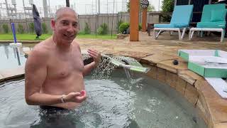 Solar Illuminated Light Up Pool Fountain Review &amp; Unboxing    4K