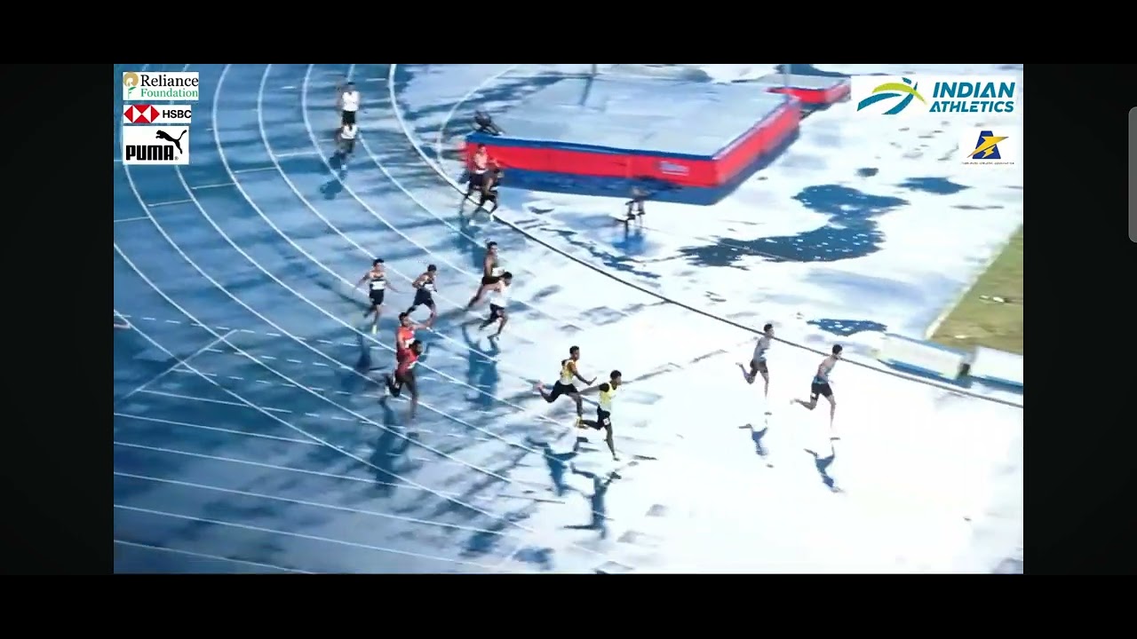 4*100m men's final New meet record 39.52 64th National inter state senior athletics championships