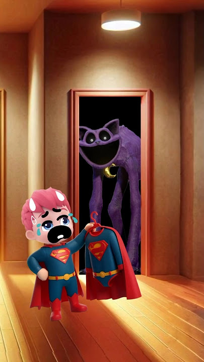 Superman is dead!💀 #superman #comedy #funny #catnap #shorts