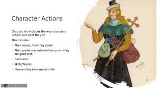 How Chaucer Builds Character
