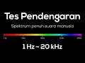 🔊👂 Tes Pendengaran di Rumah – 1Hz hingga 20.000Hz – Spektrum penuh suara manusia 🔊👂