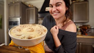 Cinnamon Rolls From Scratch | Cook with me VLOG