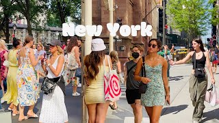 [4K]🇺🇸NYC Summer Walk🗽Bryant Park to 5th Ave of Manhattan😎❤️‍🔥Heat Wave in NYC | July 2022