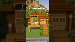 The perfect cozy starter house 🤍Simple. Aesthetic #minecraft  #cozybuild #starterhouse