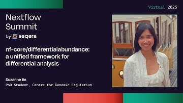 Suzanne Jin: nf-core/differentialabundance: een uniform raamwerk voor differentiële analyse
