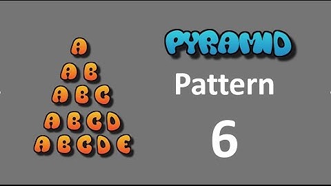 8 Pyramid Pattern Print with ALPHABETS & DIGITS - Part 05 ( বাংলা ) | C language