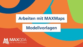 Arbeiten mit MAXMaps: Die Modellvorlagen