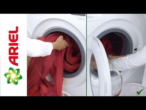 Как правильно загрузить стиральную машину - Ariel