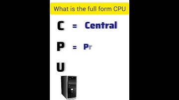 what is the full form cpu #computer #education #ict