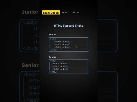 HTML tips and