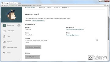 How to configure your account settings with MailChimp ?