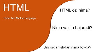 HTML Boshlang