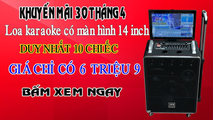 Loa Karaoke Bluetooth Có Màn Hình 14 inch JMW 101 hát karaoke hay ...