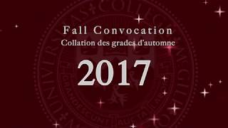 McGill University Fall Convocation AM