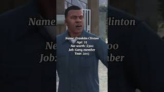 Franklin Clinton Then VS Now 👑 #gta5 #grandtheftauto #recommended #viral #shorts #trend