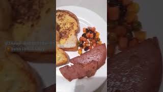 french toast + luncheon meat | cook with me