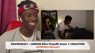 How Lebron Was In The Bubble After Losing Game 1 To The Trail Blazers | REACTION