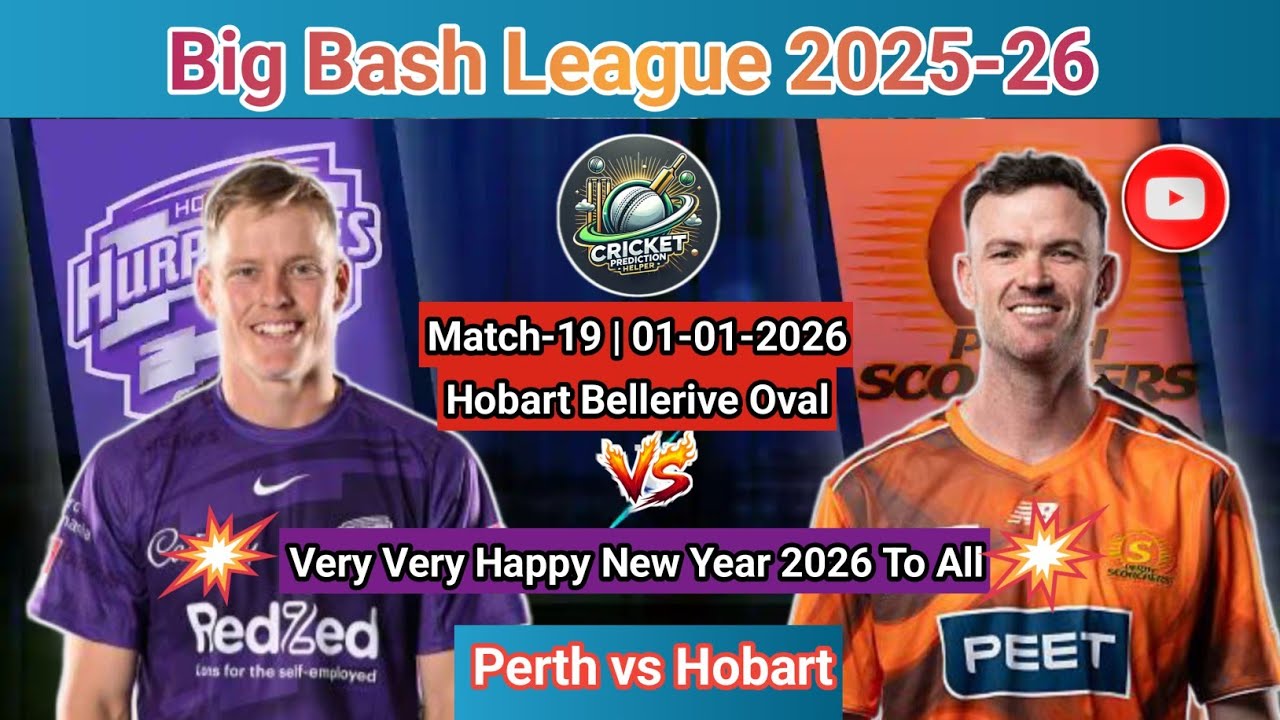 BBL 2025-26 | PS vs HH | Match No.-19 | Match Analysis & Prediction | Perth vs Hobart