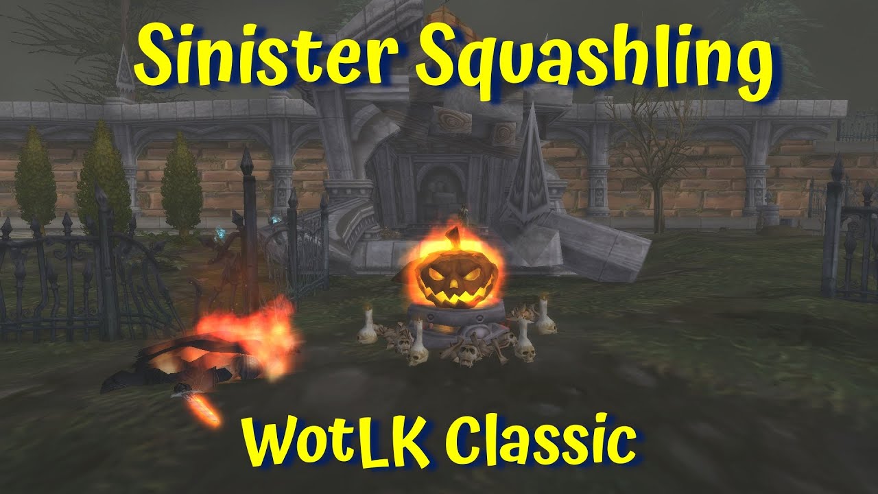 Sinister Squashling Pet--Hallows End Event--WotLK Classic