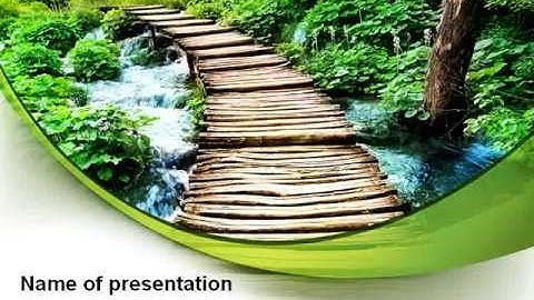 Wooden Path PowerPoint Template by PoweredTemplate.com