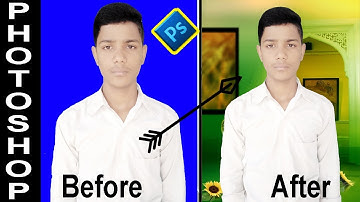 How to change photo background photoshop cs5 in hindi