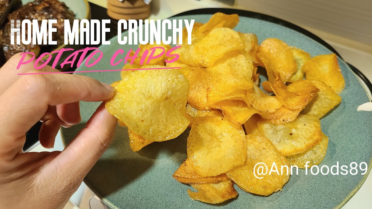 HOW TO MAKE POTATO CHIPS HOMEMADE CRUNCHY POTATO CHIPS RECIPE POTATO ...