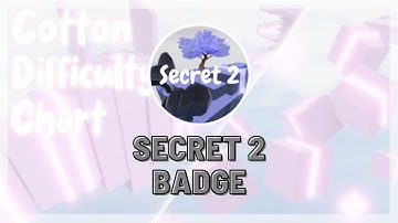 How to get secret 2 badge in Cotton