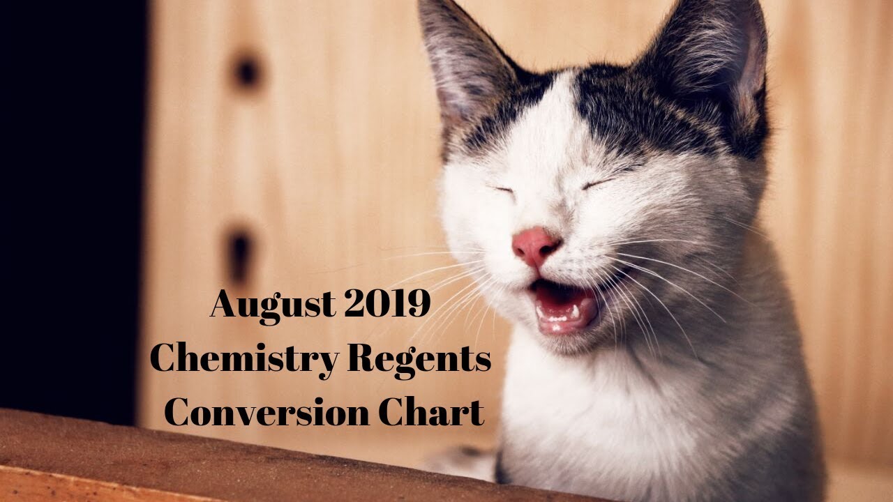 Chem Regents Conversion Chart 2019