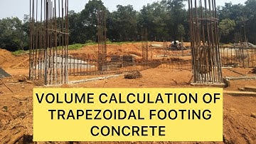 Volume calculation of trapezoidal footing concrete | @Engin_eering_talks | #youtube