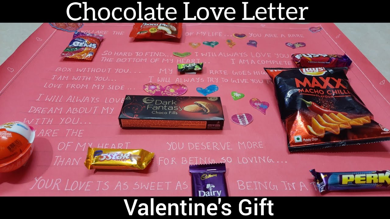 Chocolate Love Letter 🥰🍫 Valentine's Day Gift 🎀 CROOK Crafts Series YouTube