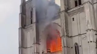 Nantes Catholic Cathedral is Burning in France!!!