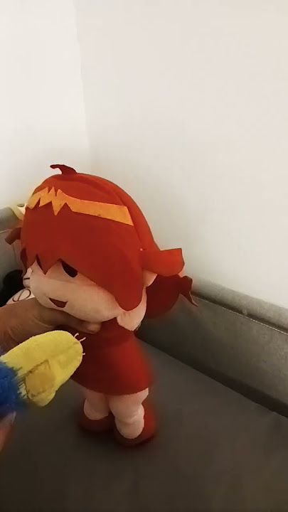 bf and gf vs huggy wuggy dodging meme! #plushies #fnf #huggywuggy