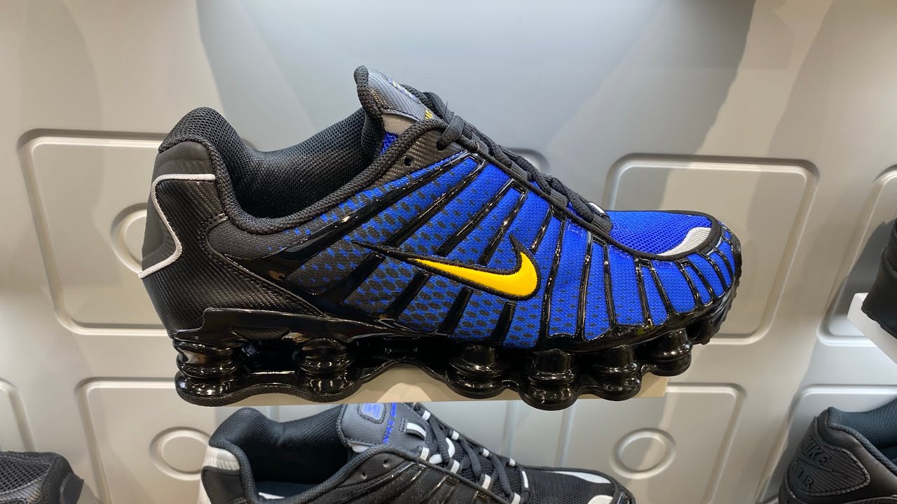 スニーカー Nike Shax TL M Black llic Silver Lion Blue Varsity Maze Nike Shox TL (Black/ Metallic Silver/ Lyon Blue/ Varsity