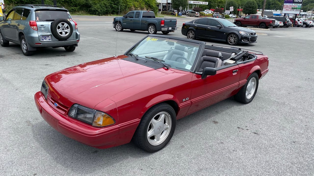 Test Drive 1991 Ford Mustang LX Convertible 5.0 SOLD $14,900 Maple Motors 