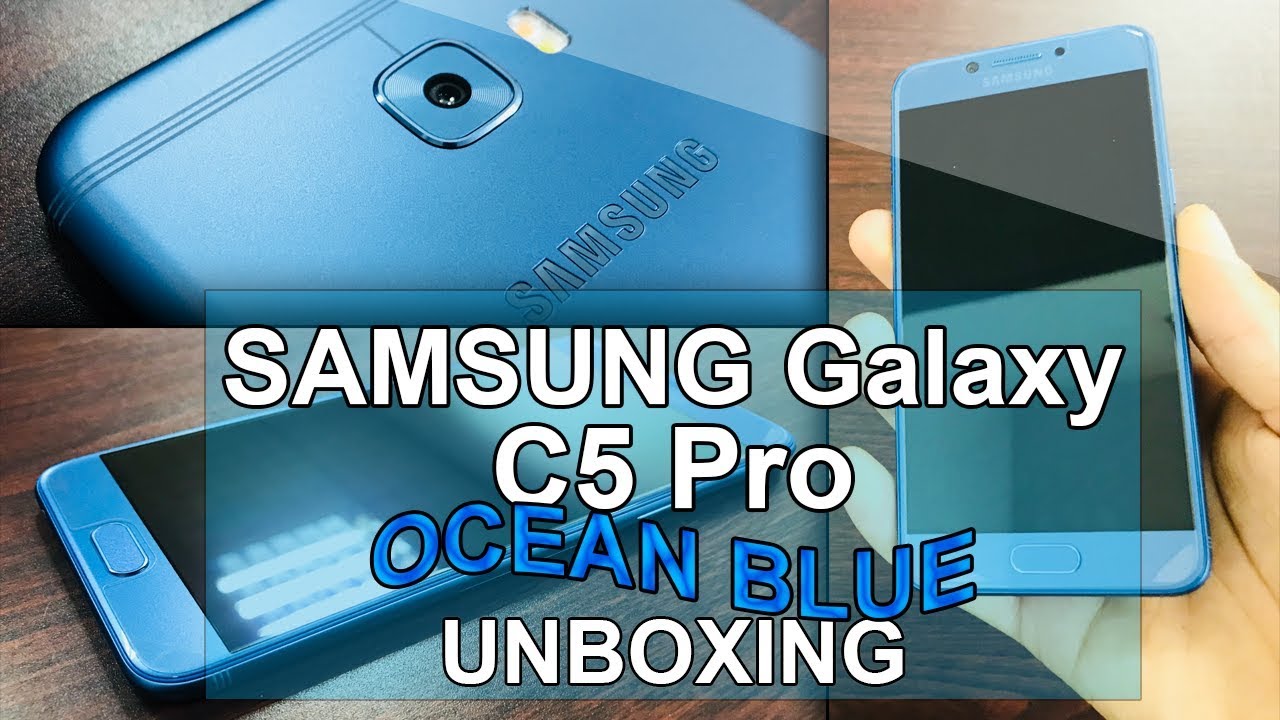 SAMSUNG Galaxy C5 Pro (OCEAN BLUE) UNBOXING !