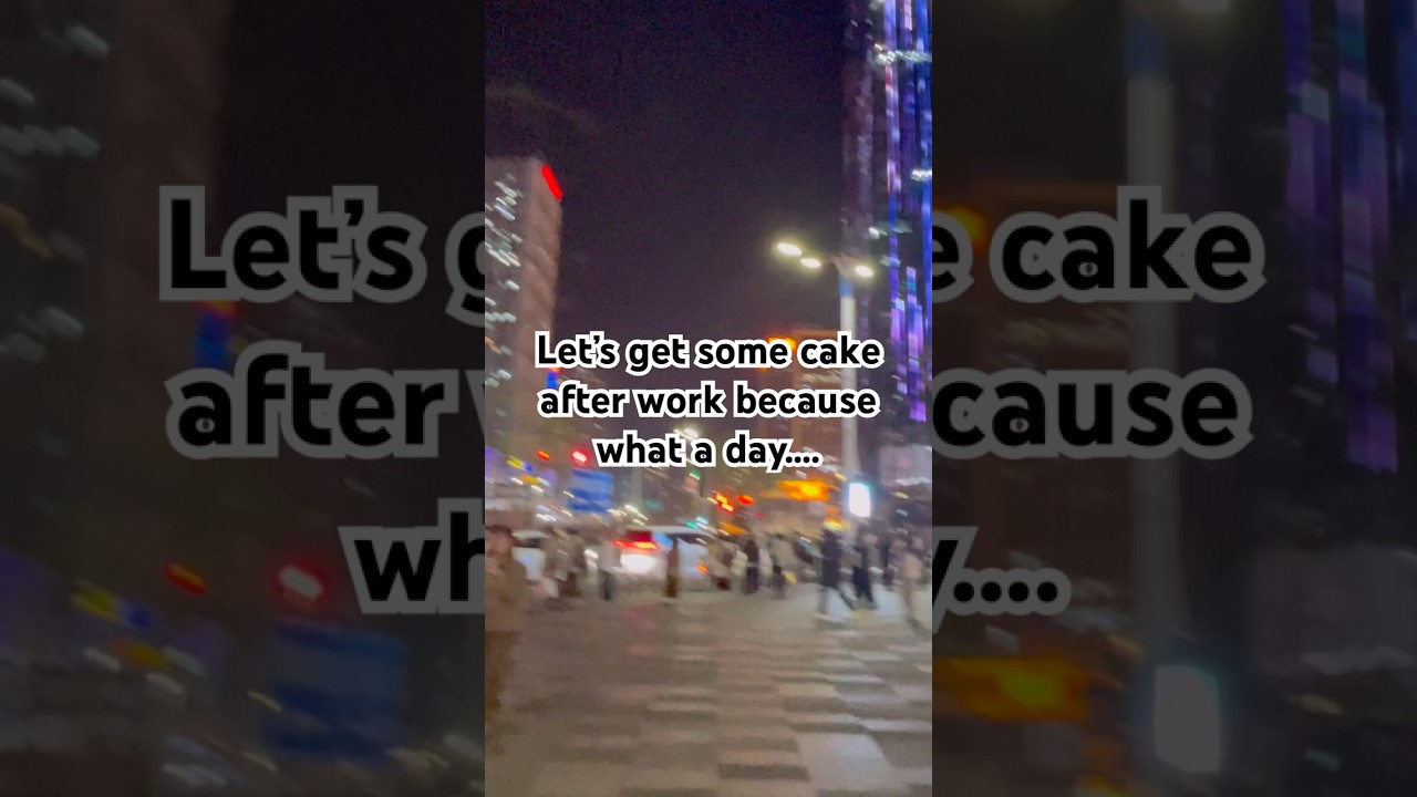 A little cake after work in China!