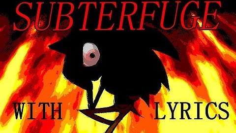 SUBTERFUGE WITH LYRICS | FNF SONIC LEGACY Cover