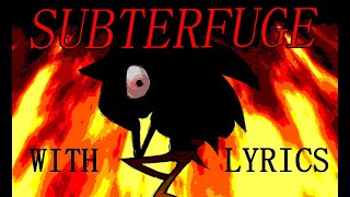 SUBTERFUGE WITH LYRICS | FNF SONIC LEGACY Cover