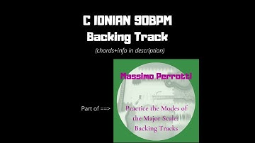 Backing Track C Ionian 90 BPM